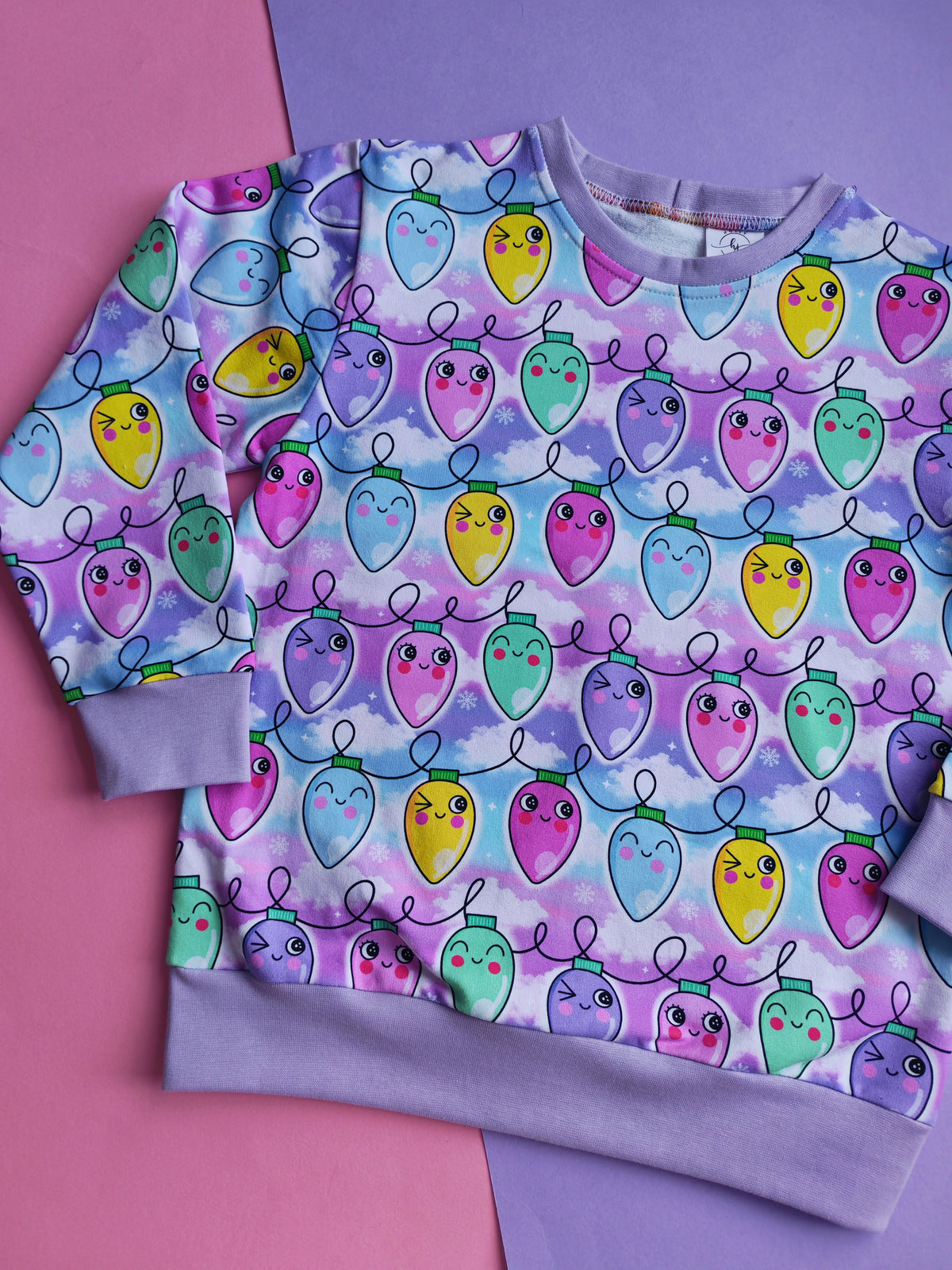7-8 years pastel lights jumper