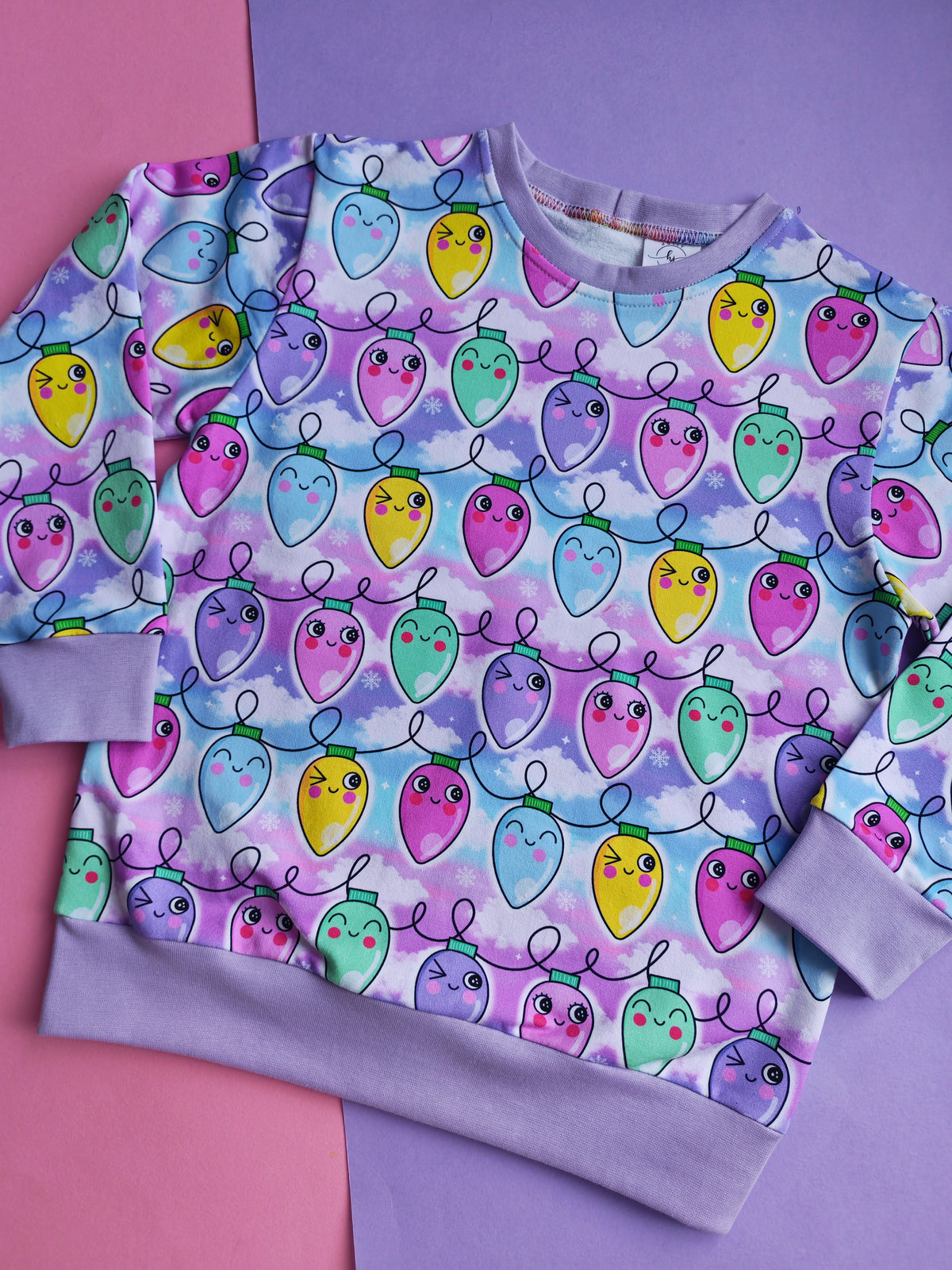 7-8 years pastel lights jumper