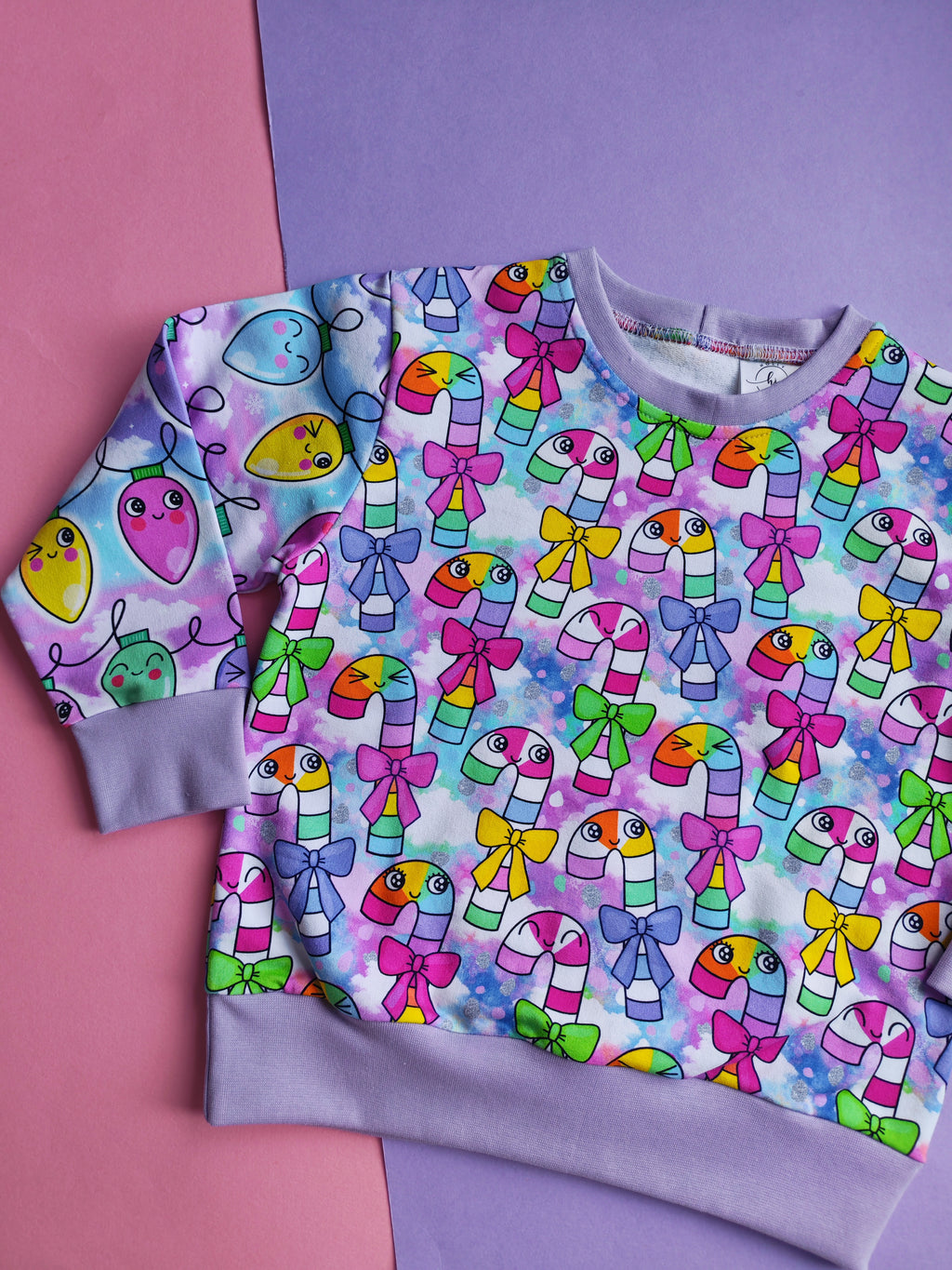 3-4 years pastel mashup jumper