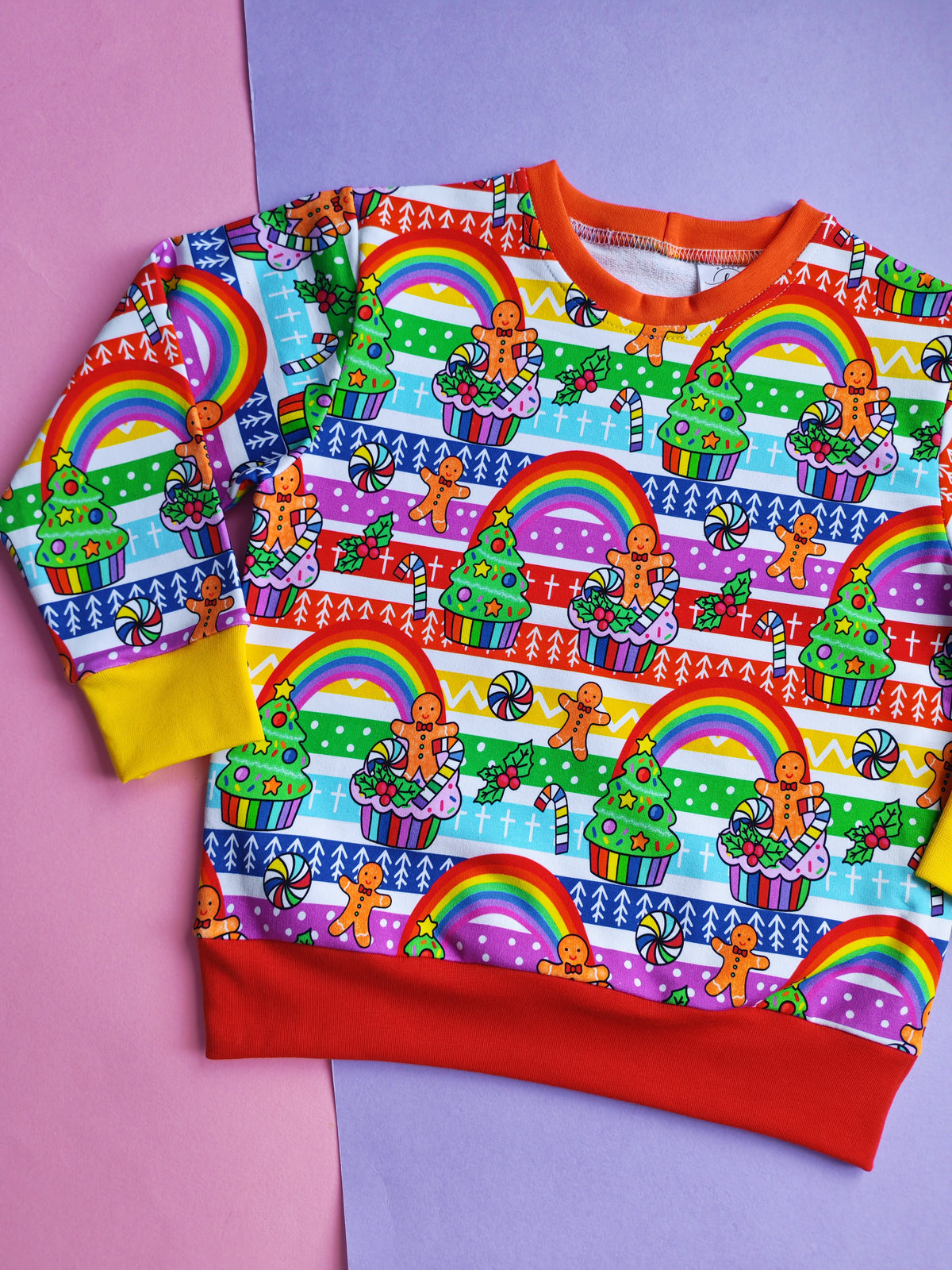 4-5 years Christmas cakes jumper