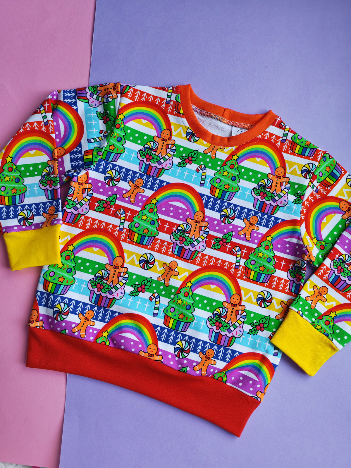 4-5 years Christmas cakes jumper