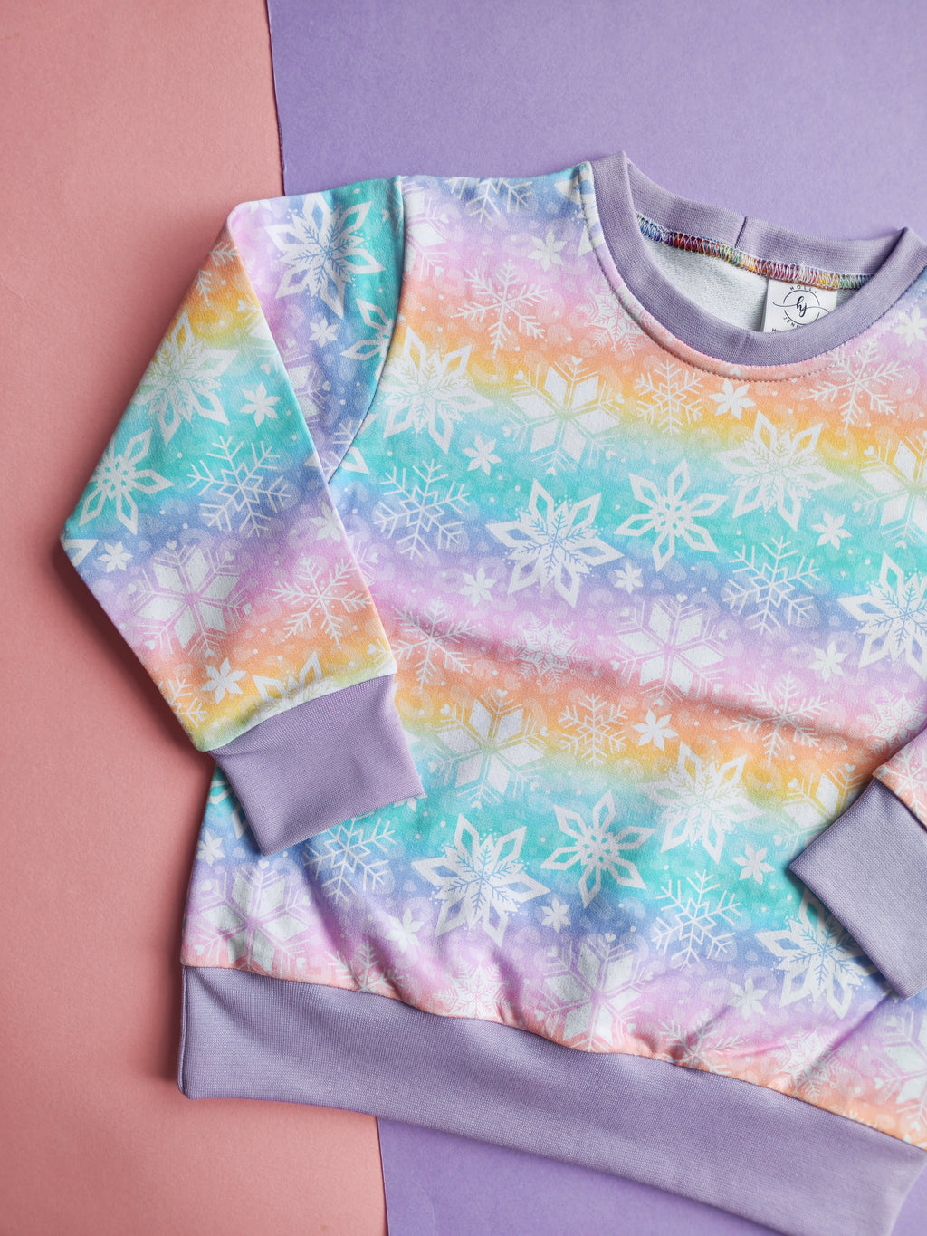 3-4 Years pastel snowflakes jumper