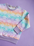 3-4 Years pastel snowflakes jumper