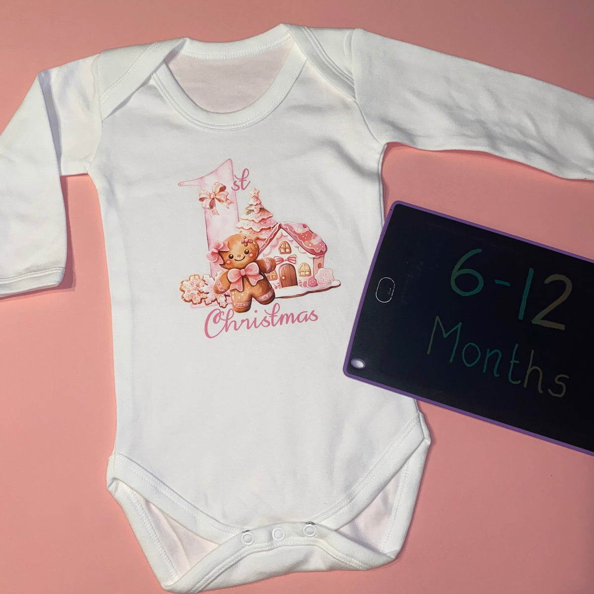 6-12 months Baby Grows - Christmas