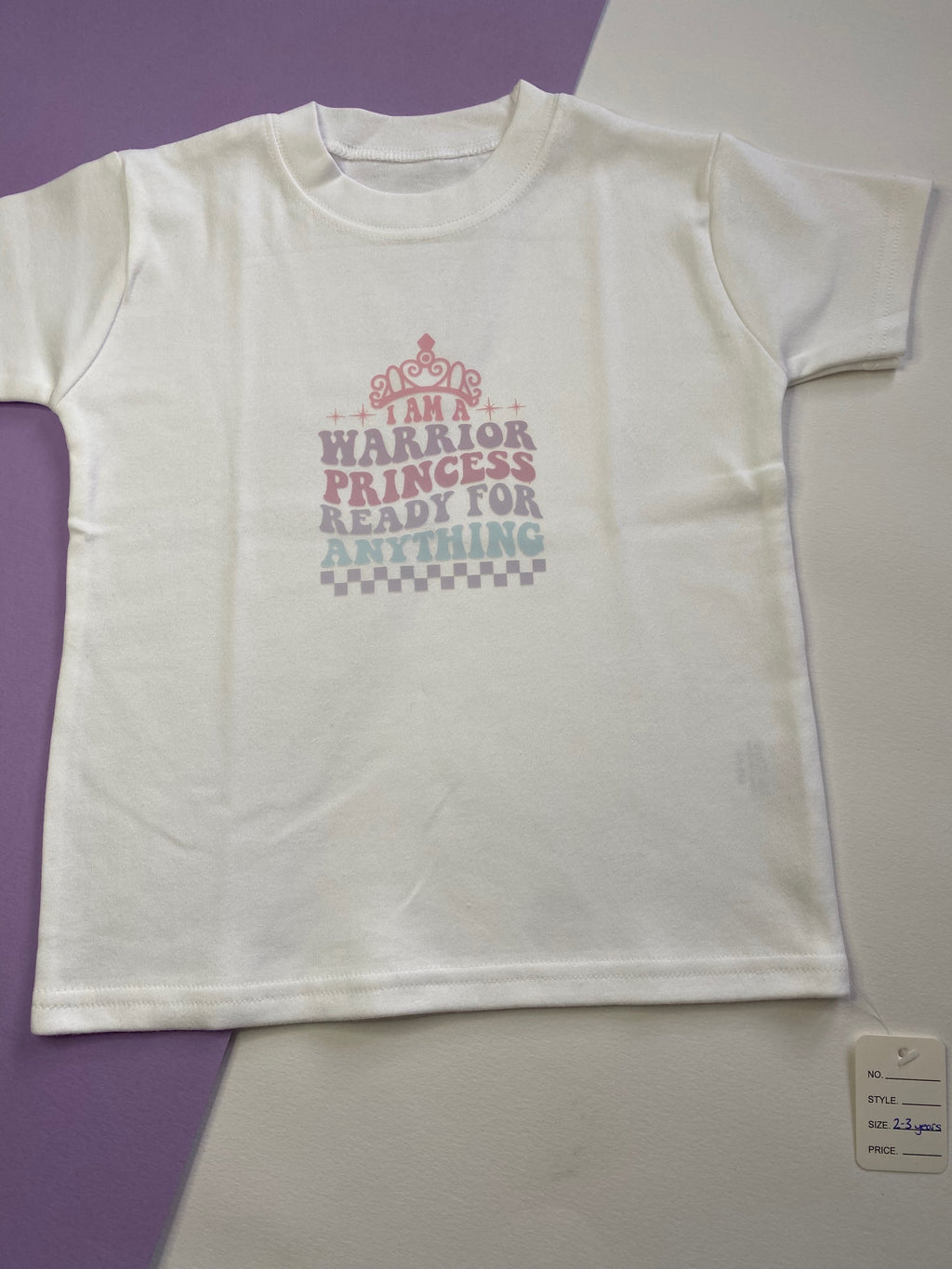 2-3 Years Warrior Princess T-shirt