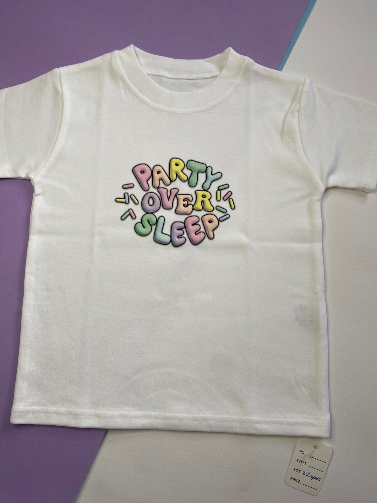 2-3 Years Party Over Sleep T-shirt