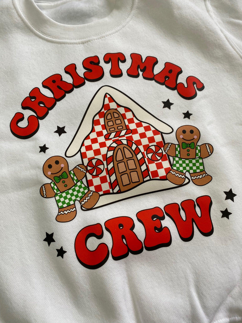 3-4 years Christmas Crew White Sweatshirt