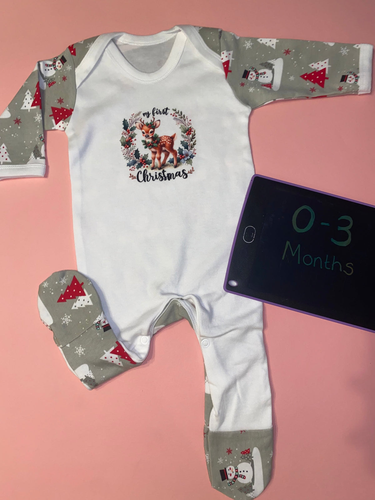 0-3 Months Rompers - Christmas