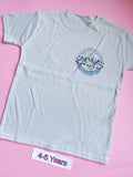 Frozen grey children's dinosaur t-shirt, 4-5 years, front view
