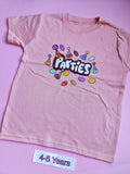 Peach children's t-shirt, 4-5 years, colourful Parties design