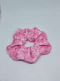 Handmade pink marble effect scrunchie