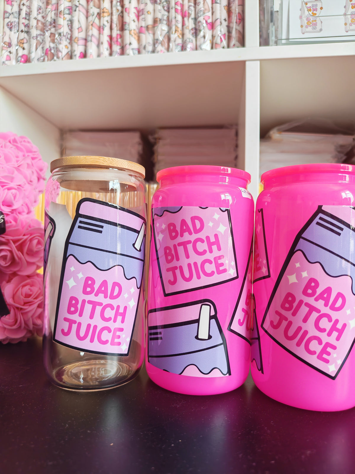Bad B*tch Juice Glass Libbey Cups
