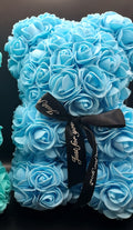 Flower Teddy Bear - Blue