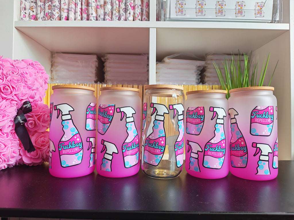 F*ck Boy Repellent Glass Libbey Cups