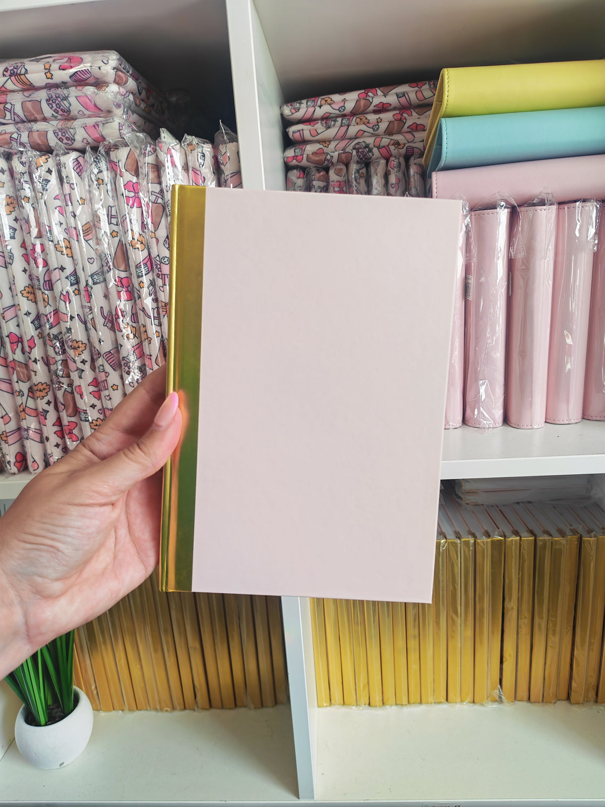 A5 Pink & Gold Notebook