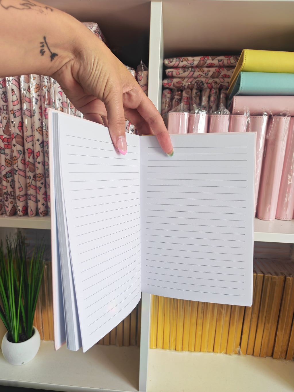 A5 Pink & Gold Notebook