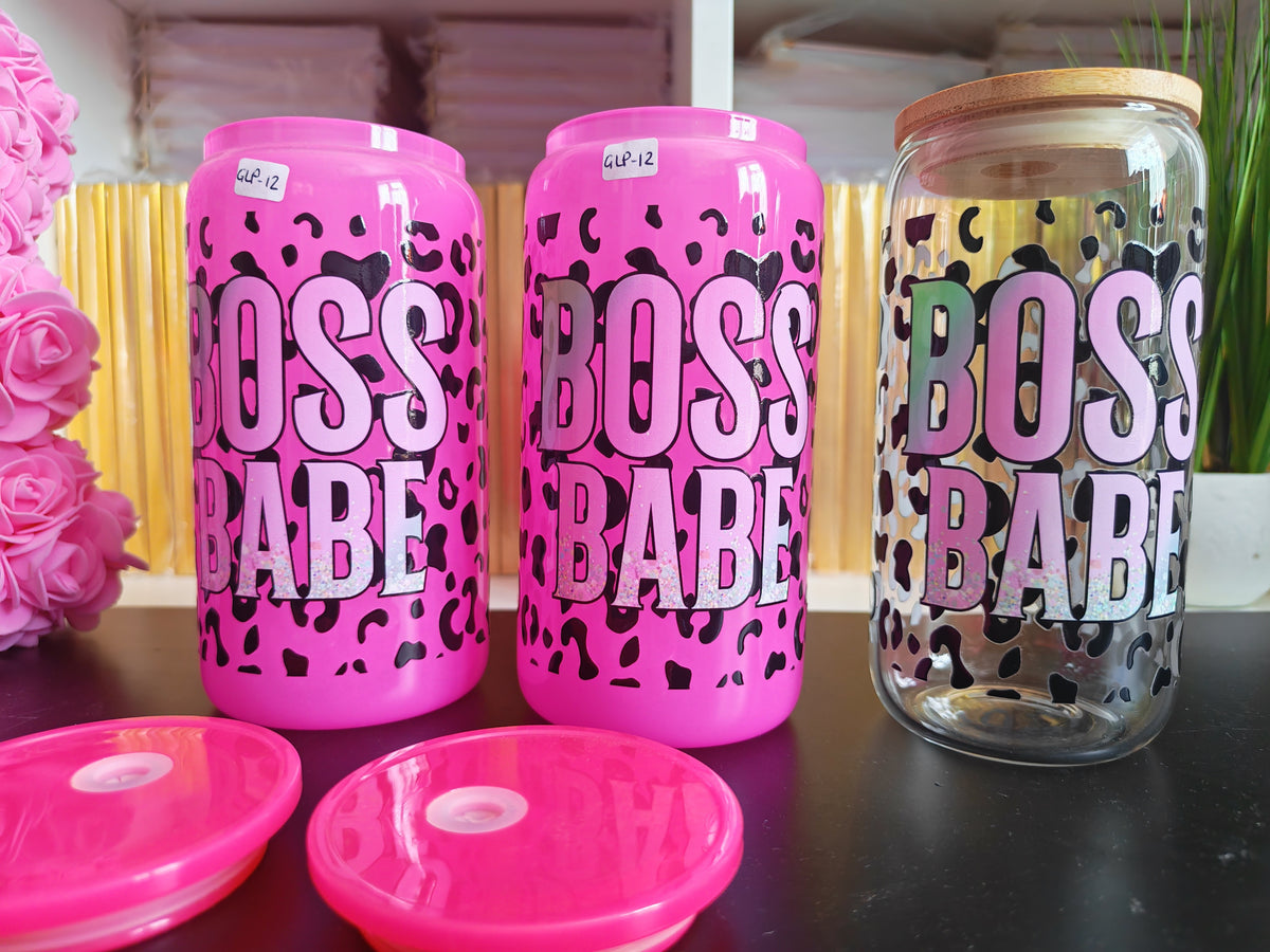 Boss Babe Glass Libbey Cups