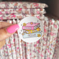 Book Club Girlie Sticker