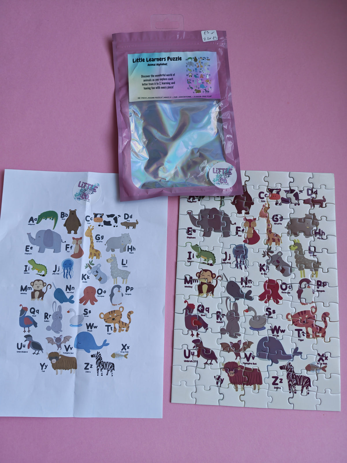 Animal alphabet puzzle