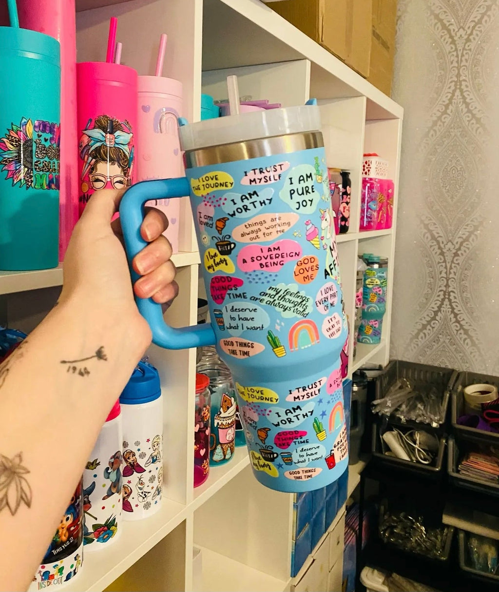 My daily affirmations tumbler
