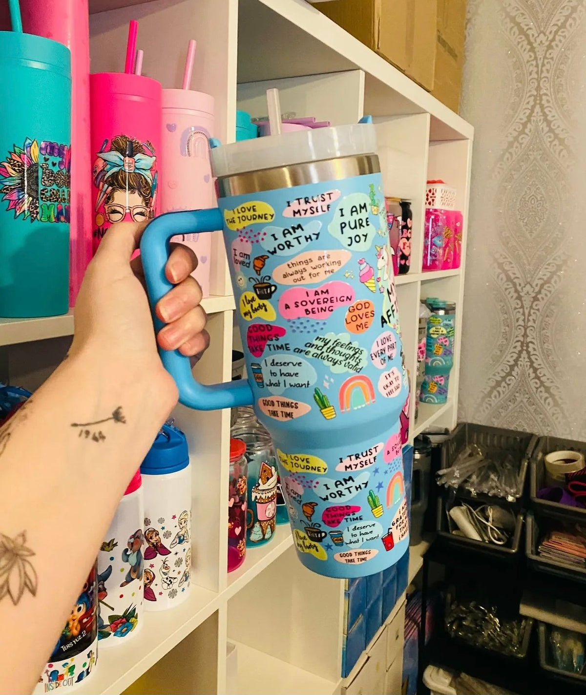 My daily affirmations tumbler