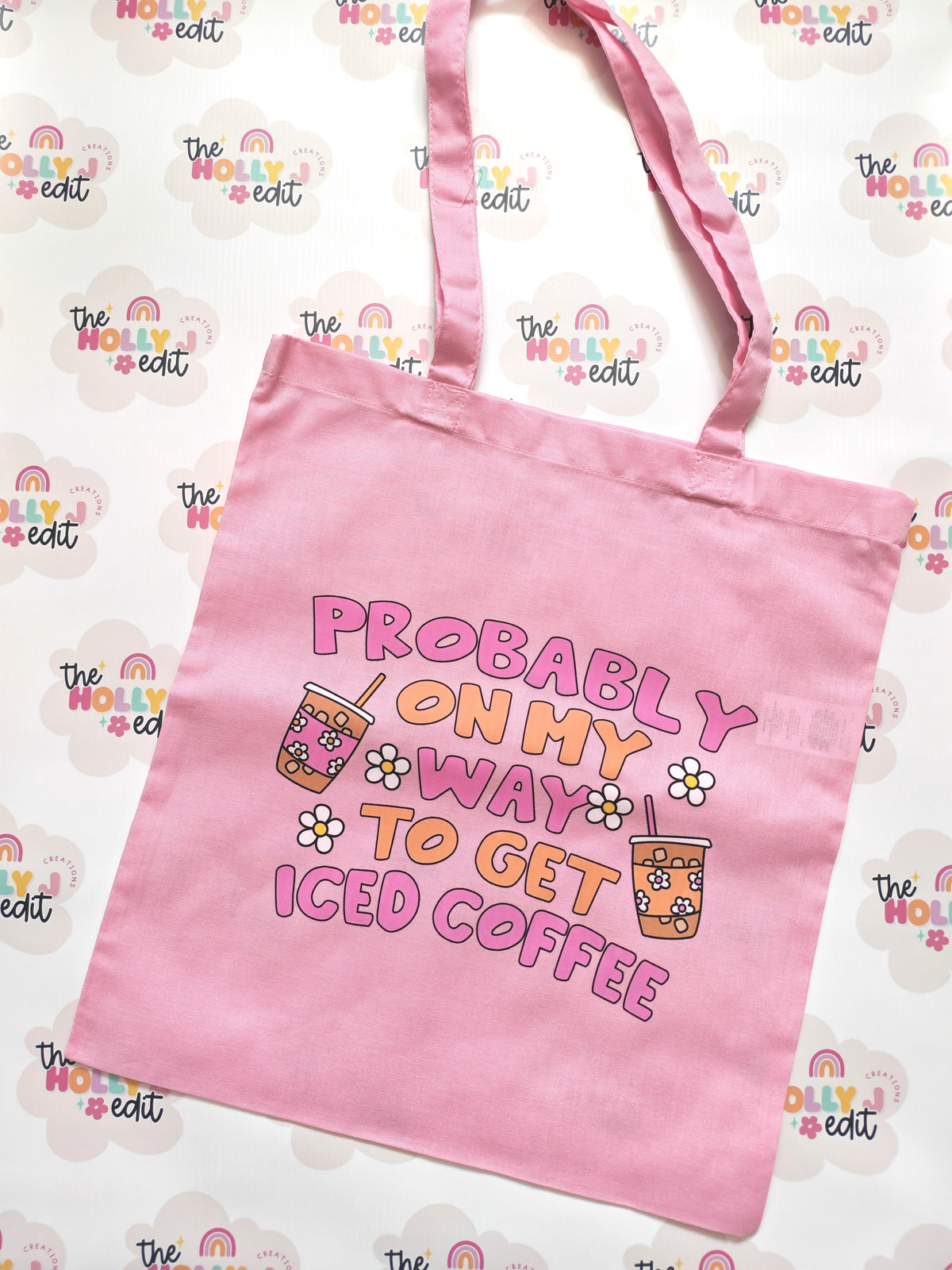 Probably on my way to get iced coffee tote bag