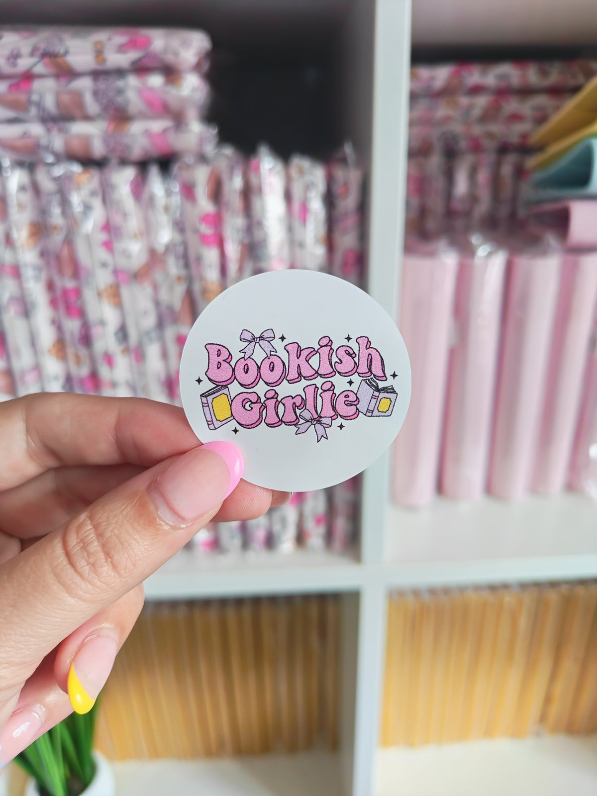 Bookish Girlie Sticker
