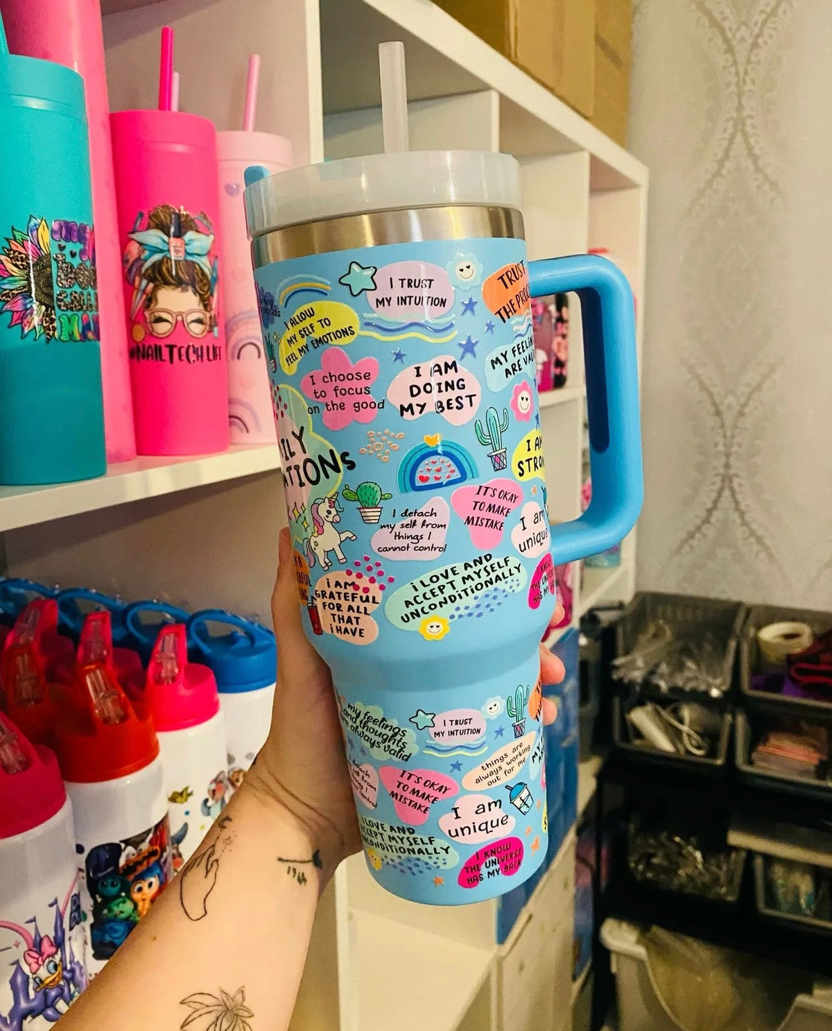 My daily affirmations tumbler