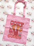 Cozy babe pink tote bag