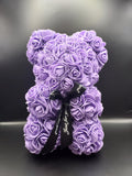 Flower Teddy Bear - Purple