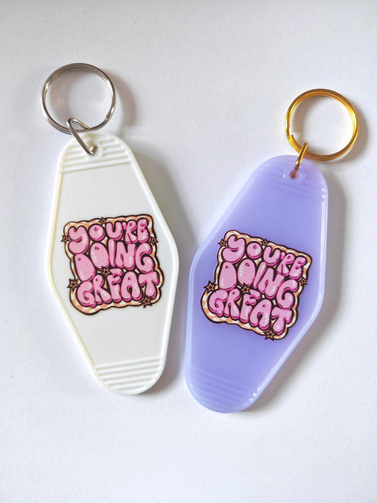 You're Doing Great Motel Keychain