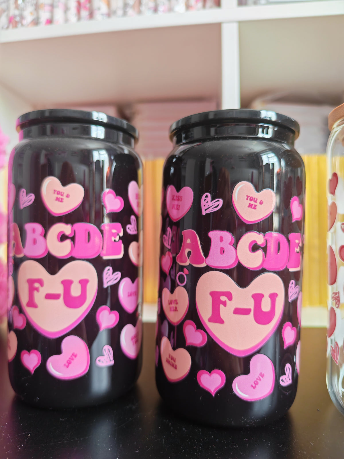 ABCDEF-U Glass Libbey Cups