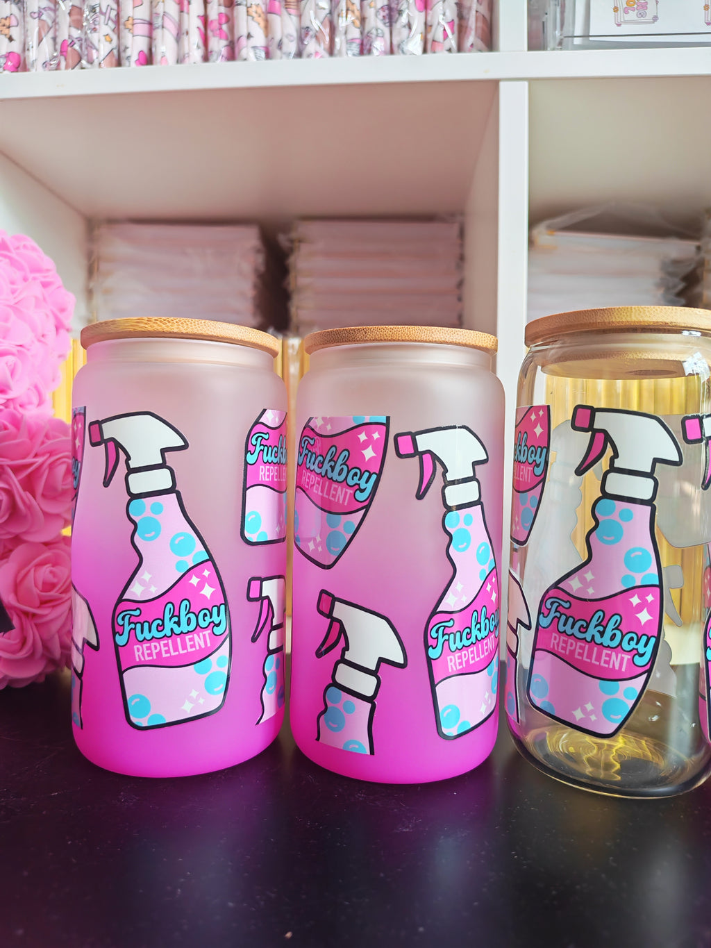 F*ck Boy Repellent Glass Libbey Cups