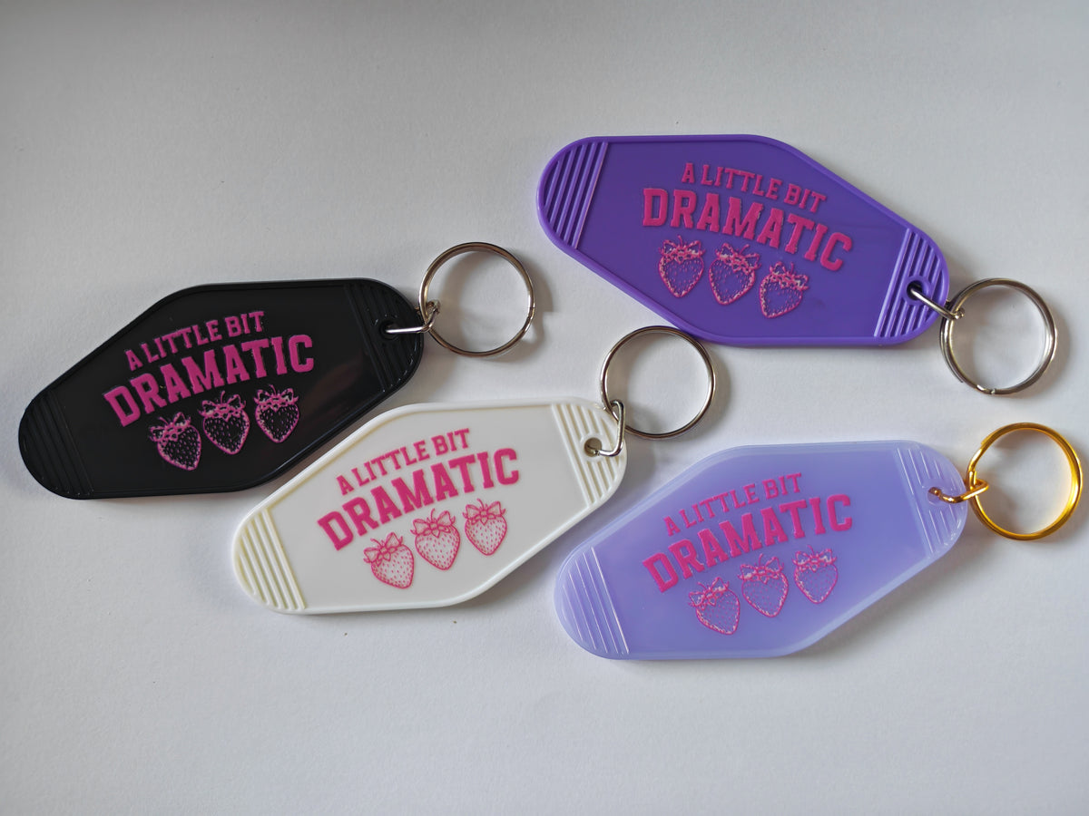 A Little Bit Dramatic Motel Keychain